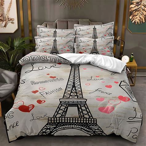 comforter eiffel tower|eiffel tower bedding set full.